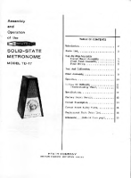 Heathkit TD-17-metronome - Manual 